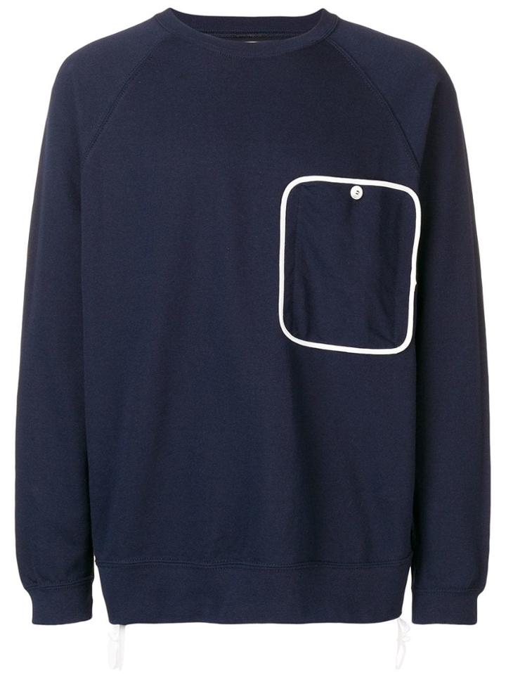 Corelate Chest Pocket Jersey Sweater - Blue