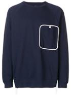 Corelate Chest Pocket Jersey Sweater - Blue