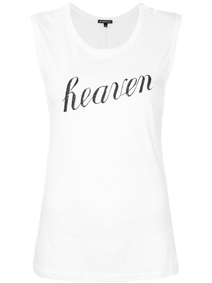 Ann Demeulemeester Heaven Print Vest Top - White