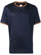 Paul Smith Contrast Neck And Sleeve T-shirt - Blue