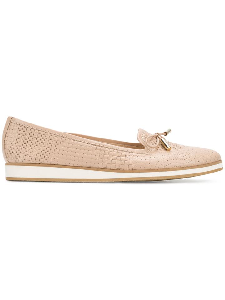 Baldinini Embroidered Ballerinas - Nude & Neutrals