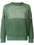 Cav Empt Waffle Knit Jumper - Green