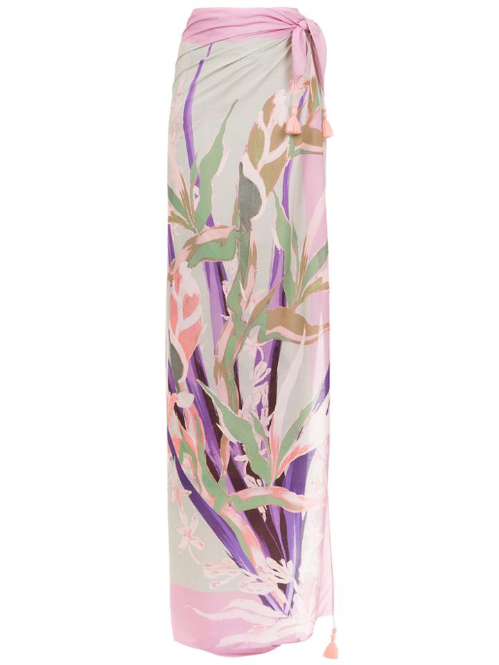 Clube Bossa Printed Sarong - Pink & Purple