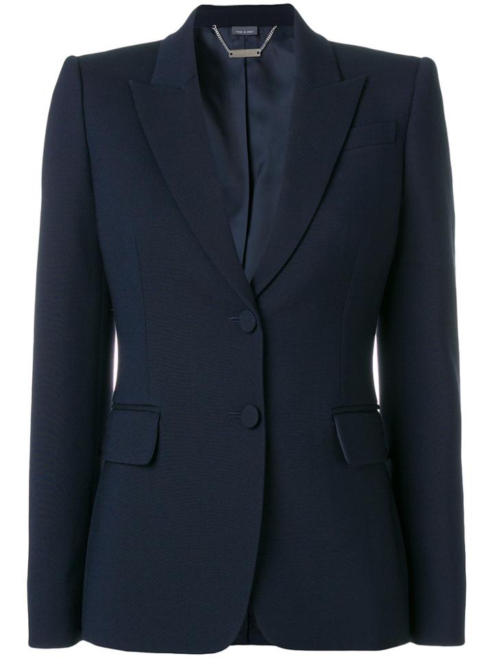 Alexander Mcqueen Slim-fit Blazer - Blue