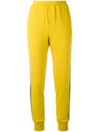 A.f.vandevorst - Contrasting Side Panel Sweatpants - Women - Cotton/spandex/elastane - 34, Yellow/orange, Cotton/spandex/elastane