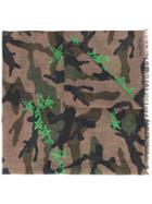 Valentino Camouflage Star Print Scarf - Multicolour