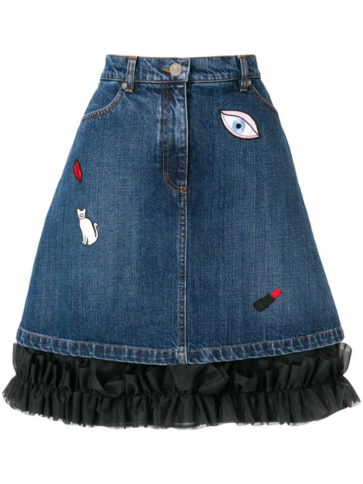 Vivetta Gomeisa Denim Skirt - Blue