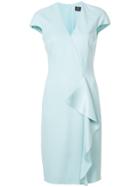 Versace Frill-trim Shift Dress - Black