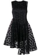 Paskal Laser Cut Asymmetric Dress - Black