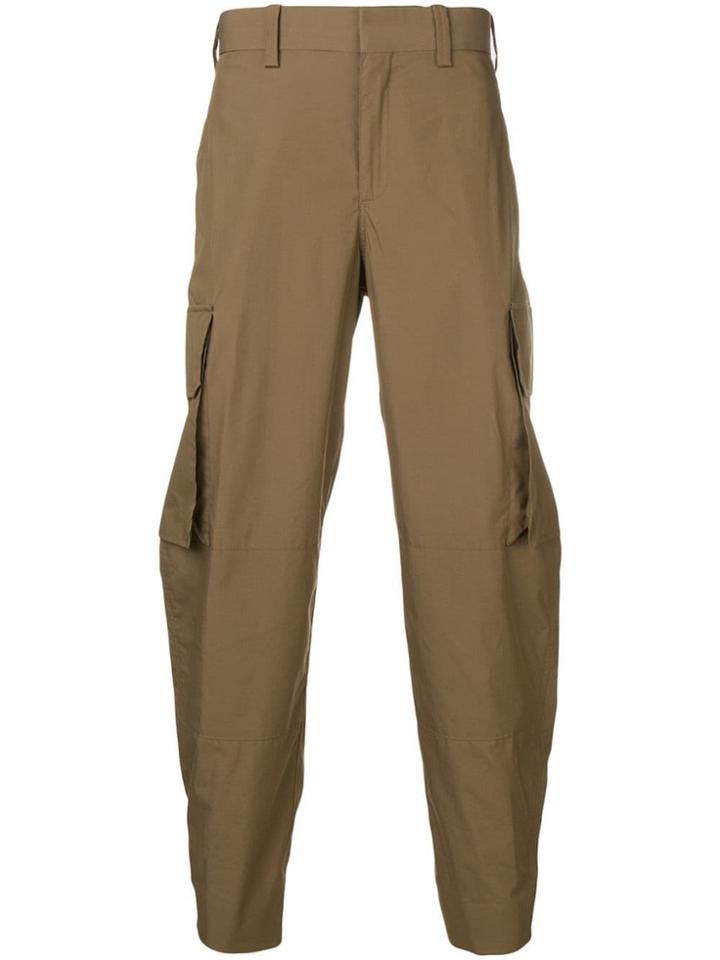 Neil Barrett Drop-crotch Cargo Trousers - Green