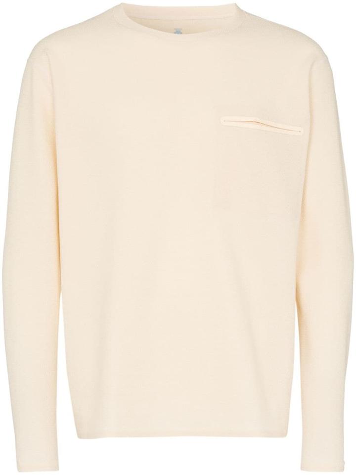 Descente Allterrain Chest Pocket Crew Neck Jumper - Neutrals