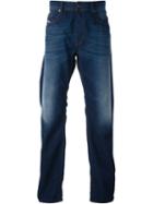 Diesel Wide Leg Jeans, Men's, Size: 30/34, Blue, Cotton