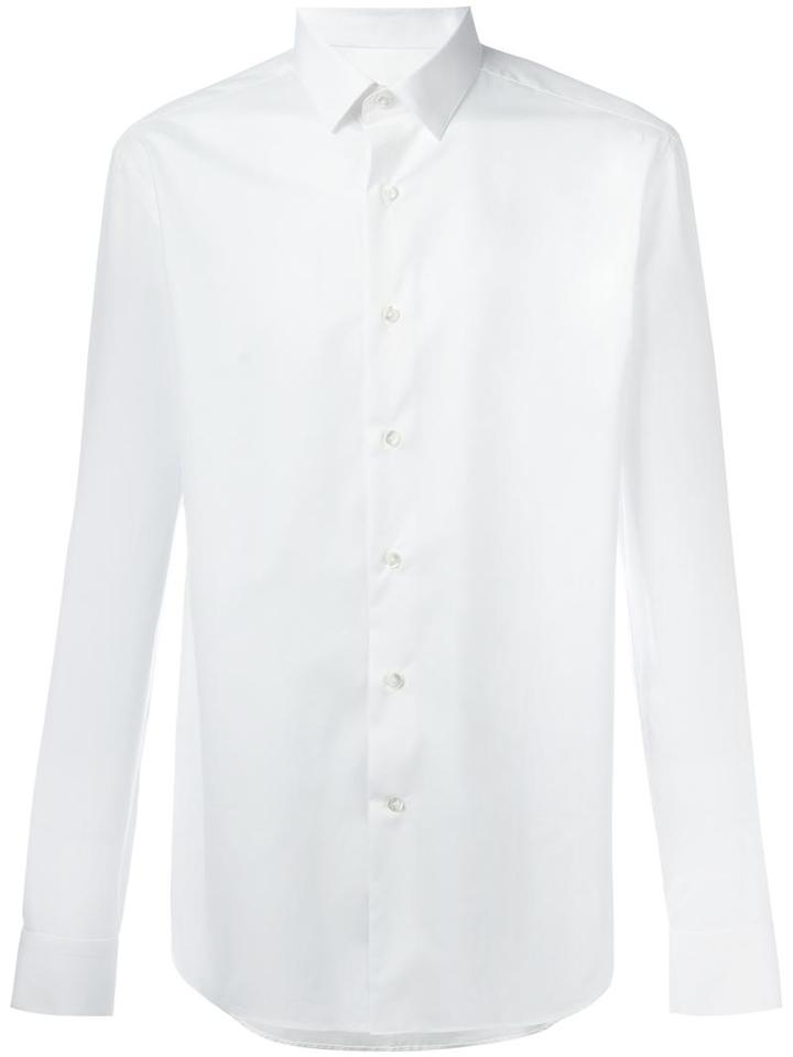 Lanvin Classic Oxford Shirt, Men's, Size: 42, White, Cotton