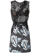 Patbo Monarch And Lace Mini Dress - Black