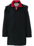 Burberry Designer Hooded Coat - Black