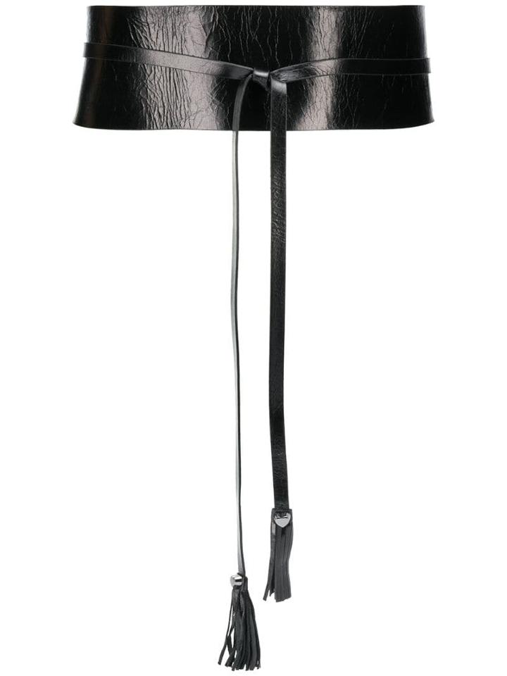 Twin-set Tassel Waist Belt - Black