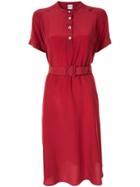 Aspesi Short-sleeve Shift Dress - Red