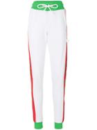 Gcds Colour-block Fitted Trousers - White