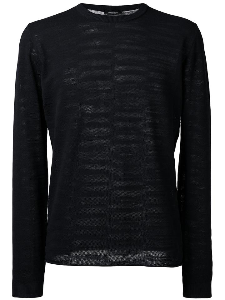 Roberto Collina - Plain Sweatshirt - Men - Cotton - 48, Blue, Cotton