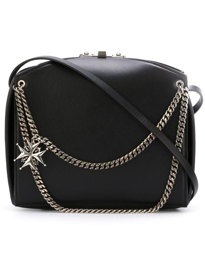 Alexander Mcqueen 'the Box' Chain And Medallion Box Shoulder Bag -