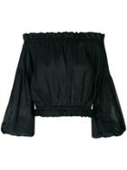 Vivienne Westwood Anglomania Off-the-shoulder Blouse - Black