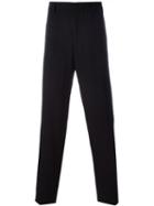 Lanvin Straight Leg Trousers, Men's, Size: 44, Black, Viscose/virgin Wool/polyamide