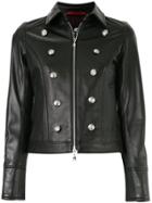 Loveless Button Embellished Jacket - Black