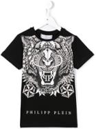 Philipp Plein Kids 'tiger Stars' T-shirt