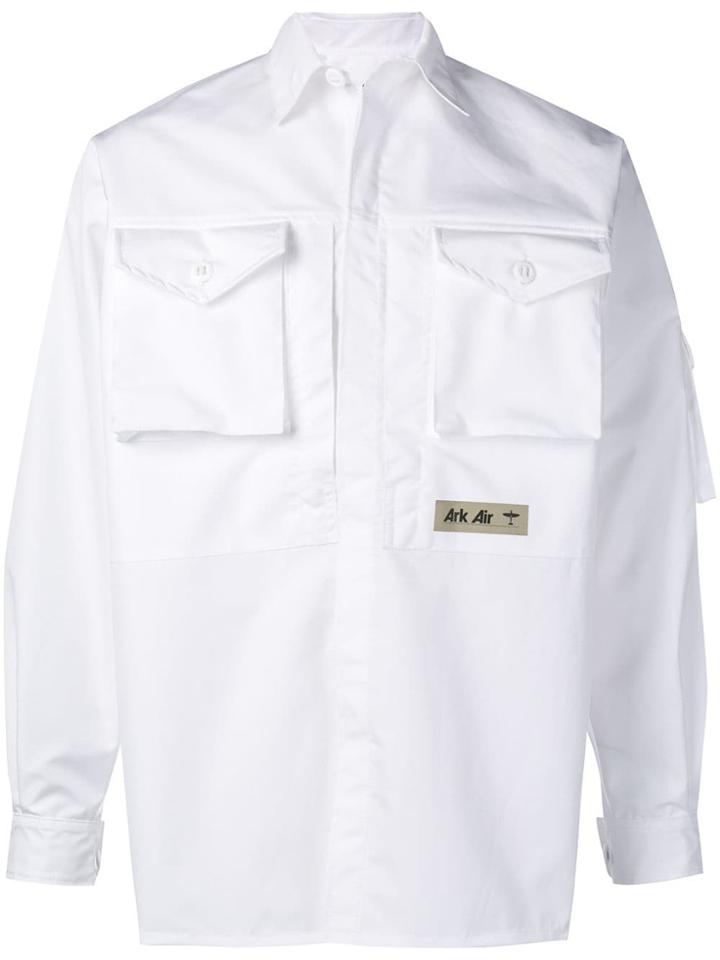 Junya Watanabe Man Patch Pockets Shirt Jacket - White