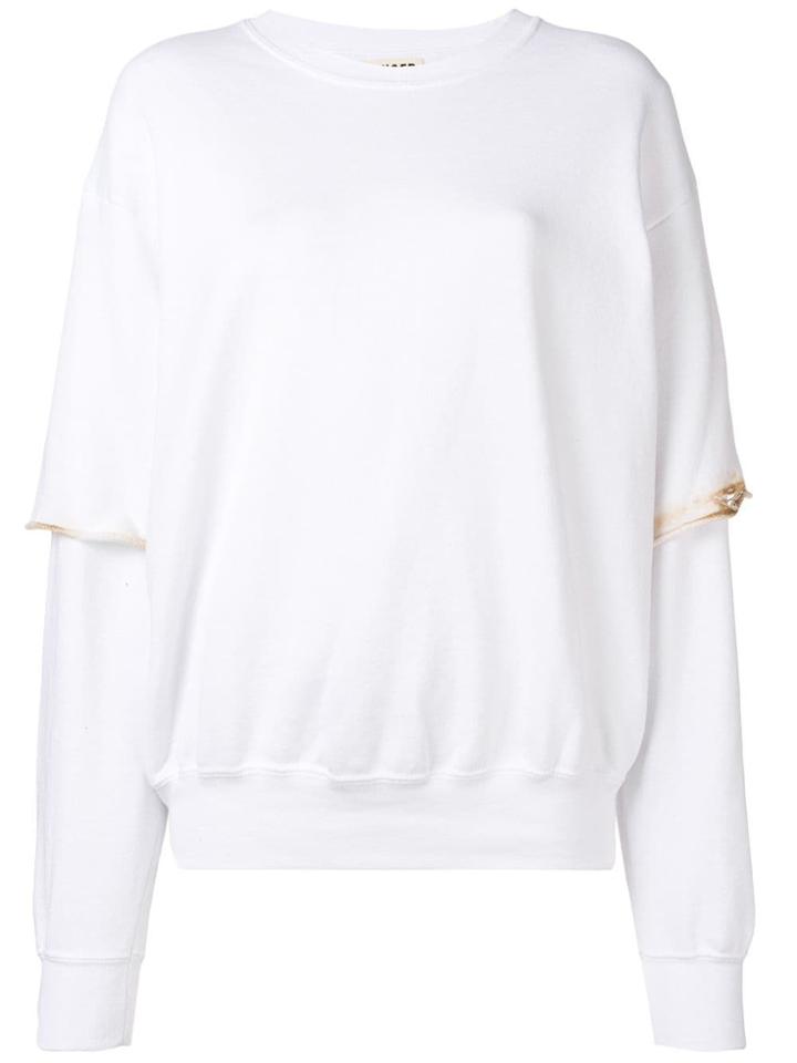 Ottolinger Double Layered Burned Sweatshirt - White