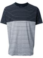 08sircus Striped T-shirt, Men's, Size: 5, Black, Cotton