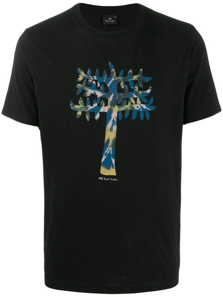 Ps Paul Smith Tree Print T-shirt - Black