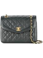 Chanel Vintage Cc Turnlock Shoulder Bag - Black