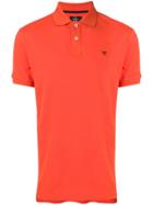 Hackett Embroidered Logo Polo Shirt - Orange