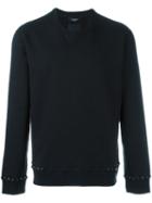 Valentino 'rockstud' Sweatshirt, Men's, Size: Medium, Black, Cotton/polyamide