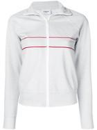 Dondup Stripe Detail Zipped Sweatshirt - Grey