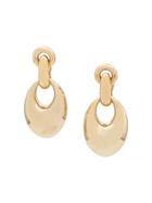 Susan Caplan Vintage 1980's Door Knocker Clip On Earrings - Gold