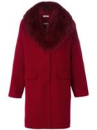 P.a.r.o.s.h. Classic Fur-lined Coat - Red