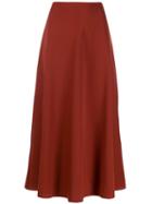 Forte Forte Twill Midi Skirt - Red
