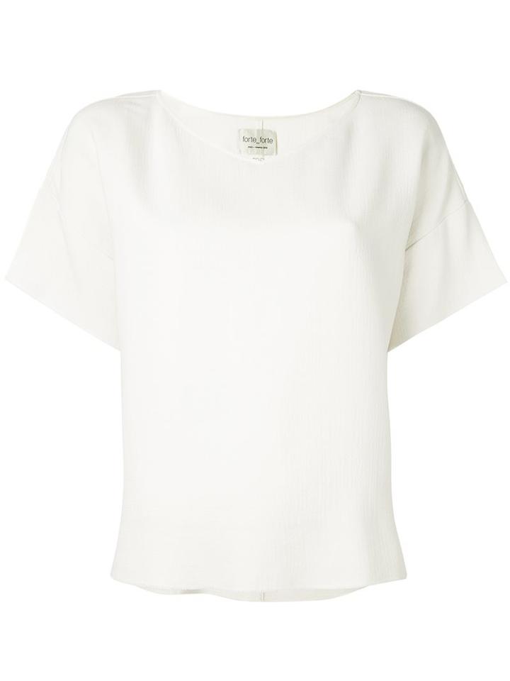 Forte Forte V-neck Top, Women's, Size: 1, White, Viscose/virgin Wool