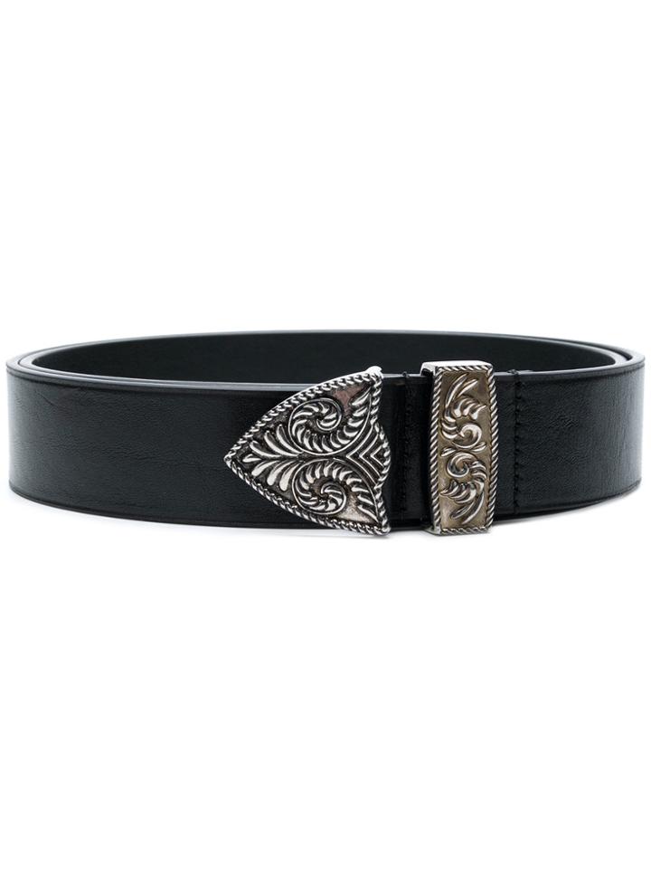 Givenchy Ornate Buckle Belt - Black