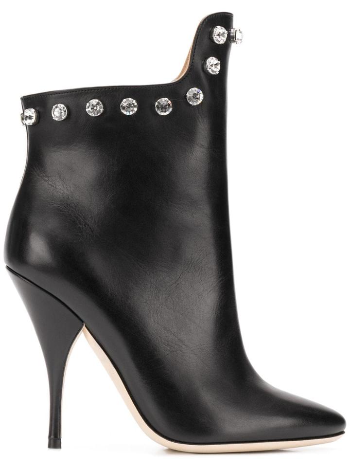 Marco De Vincenzo Crystal Embellished Boots - Black