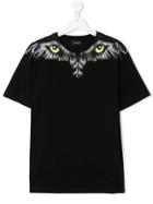 Marcelo Burlon County Of Milan Kids Teen Eye And Wing T-shirt - Black