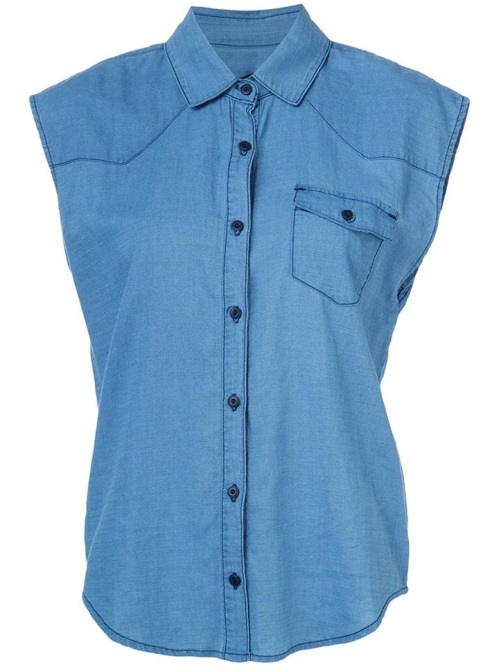 Joe's Jeans Sleeveless Shirt - Blue