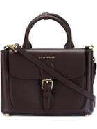 Burberry 'saddle' Tote, Women's, Pink/purple, Calf Leather