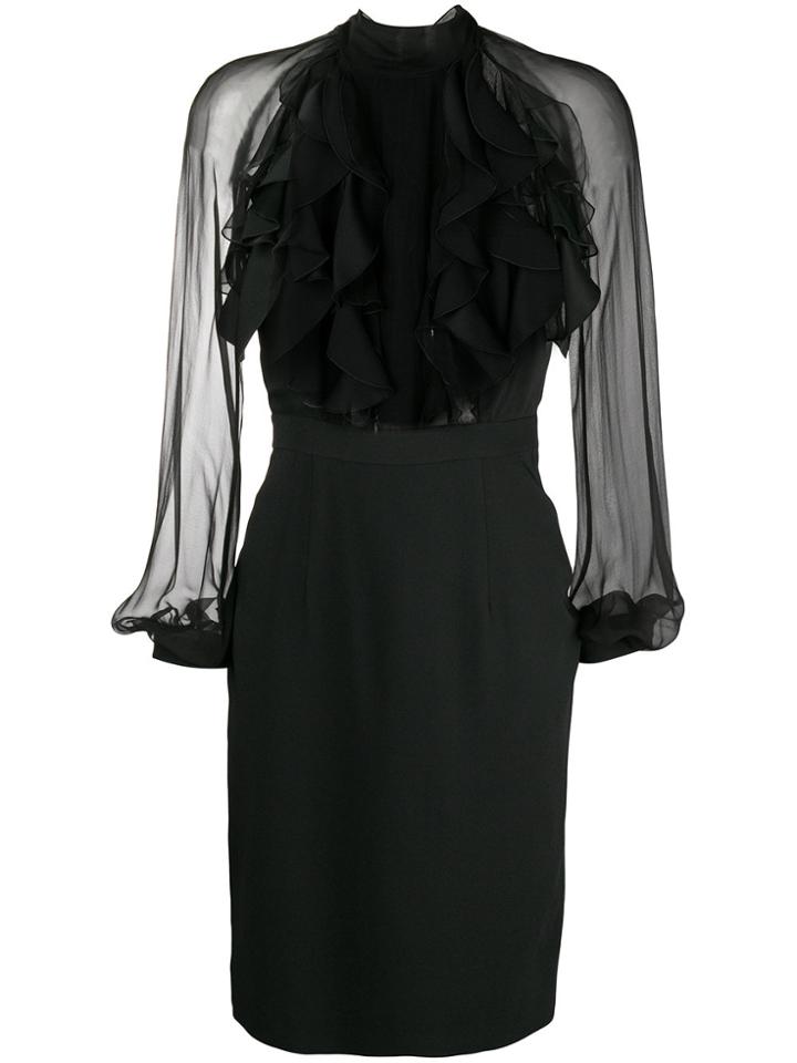 Dsquared2 Ruffled Front Dress - Black