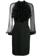 Dsquared2 Ruffled Front Dress - Black