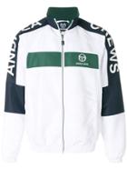 Andrea Crews Colour-block Zipped Jacket - White