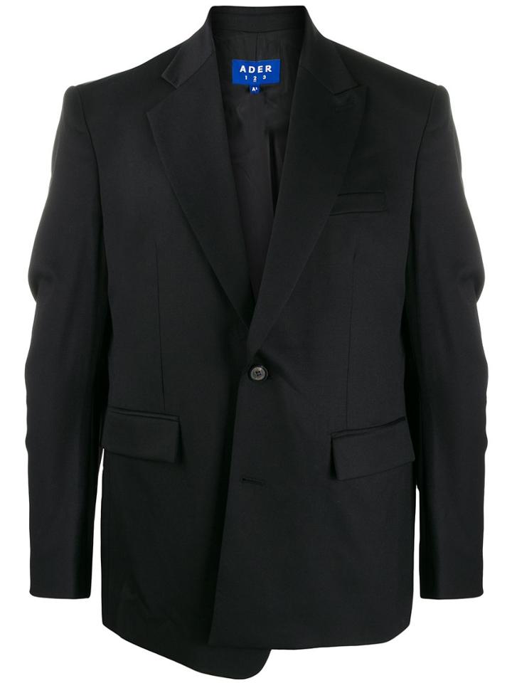 Ader Error Asymmetric Single-breasted Blazer - Black