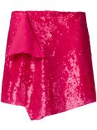 Alberta Ferretti Sequin Embellished Mini Skirt - Pink & Purple